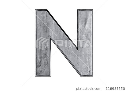 Letters made of metal 116985550