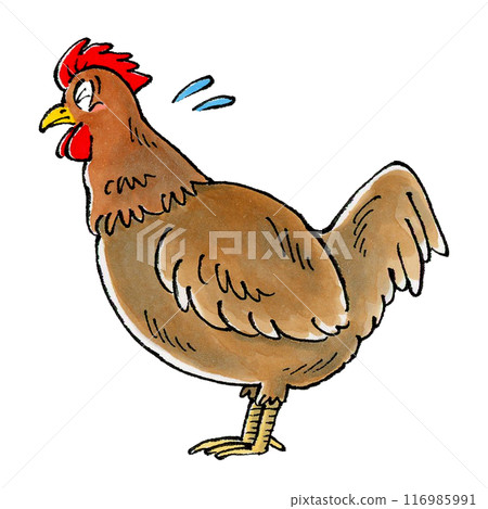 陷入困境的棕色雞 陷入困境的棕色雞 116985991