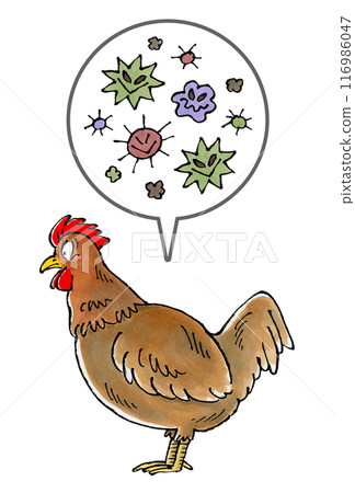 褐雞和病原體 褐雞和病原體 116986047