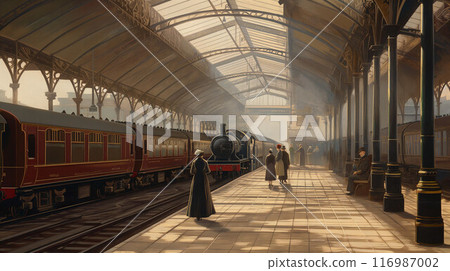 19th century British station platform 116987002