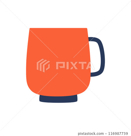 cartoon mug isolated on white 116987739