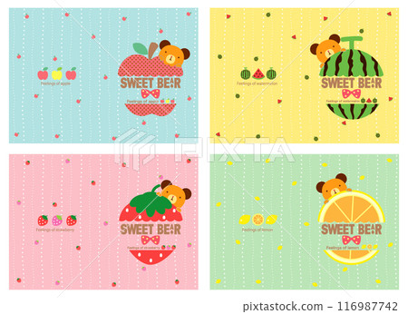 Cute bear 116987742