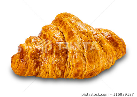 Freshly baked golden french croisant. Freshly baked golden french croisant. 116989187