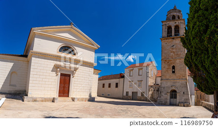 Saint Joseph church in Vela Luka, Korcula island, Croatia 116989750