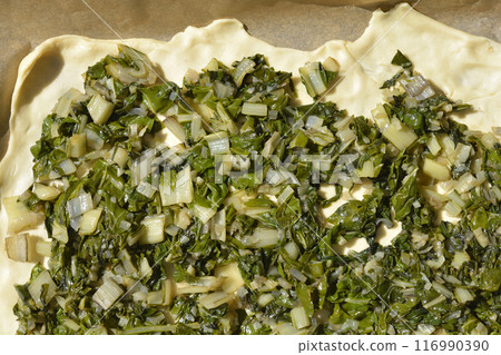 Preparation of Soparnik 116990390