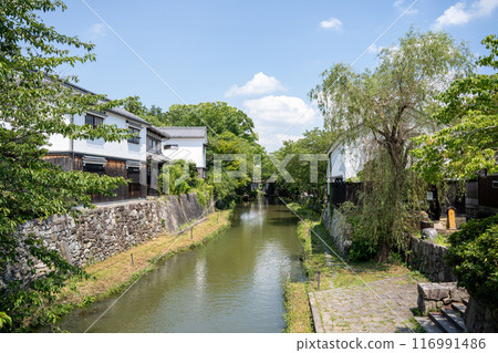 The streets of Omihachiman, Shiga 116991486