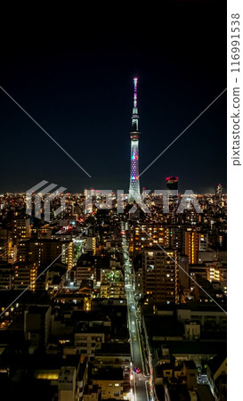 Skytree and cityscape at night Skytree and cityscape at night 116991538