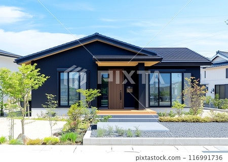 Cool exterior images of newly built homes, residences, and houses "AI star-generated images" 116991736