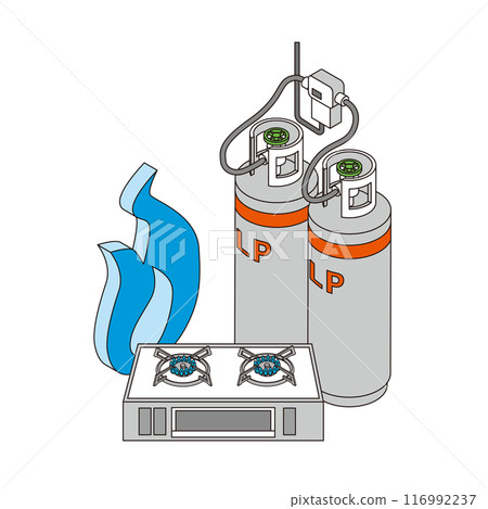 Propane gas and gas stove 116992237