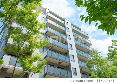 公寓/公寓的外觀圖像“AI生成圖像” 公寓/公寓的外觀圖像“AI生成圖像” 116992471