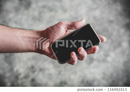 Smart cell phone in hand Smart cell phone in hand 116992813
