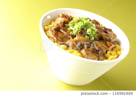Grilled pheasant rice bowl, Yakitori rice bowl, Oyako rice bowl Grilled pheasant rice bowl, Yakitori rice bowl, Oyako rice bowl 116992889