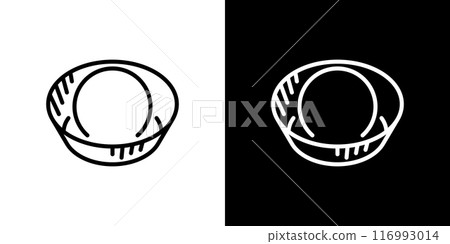 Boric acid ball simple line icon 116993014