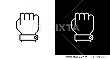 Simple line icon of insect repellent band 116993023