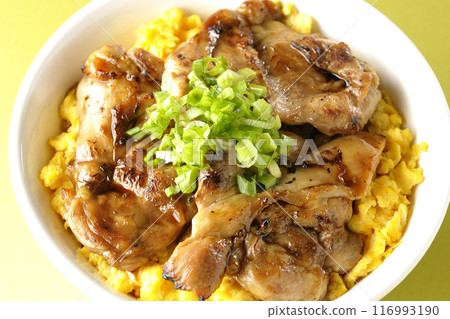 Grilled pheasant rice bowl, Yakitori rice bowl, Oyako rice bowl Grilled pheasant rice bowl, Yakitori rice bowl, Oyako rice bowl 116993190