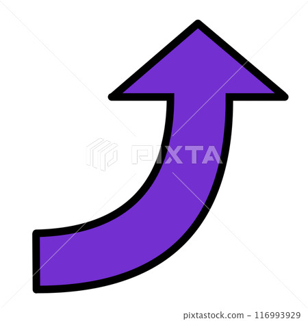 彎曲箭頭1(紫色)(有畫線) 彎曲箭頭1(紫色)(有畫線) 116993929