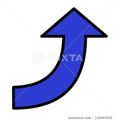 Curved Arrow 1 (Blue) (with line drawing) Curved Arrow 1 (Blue) (with line drawing) 116993934