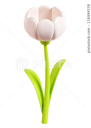 Daisy plastic flower with white petals, green stem and leaf. Cartoon icon 3d render illustration. Cute chamomile bubble bloom for spring and summer design. Glossy balloon blossom floral element. Daisy plastic flower with white petals, green stem and leaf. Cartoon icon 3d render illustration. Cute chamomile bubble bloom for spring and summer design. Glossy balloon blossom floral element. 116994539