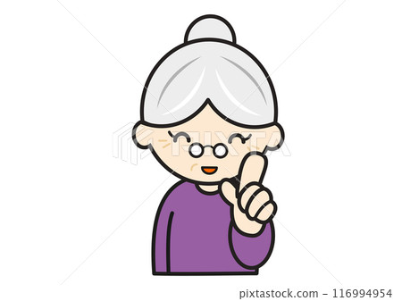 Grandmother pointing 116994954