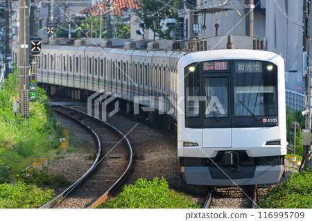 Tokyu 5050 series 4000 series 4105F enjoy! WEST Tokaido-Sanyo Shinkansen wrapping train Tokyu 5050 series 4000 series 4105F enjoy! WEST Tokaido-Sanyo Shinkansen wrapping train 116995709