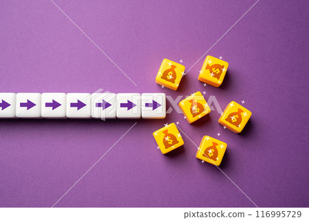 Come to wealth and prosperity. Create a path towards financial success and overall well-being. Develop innovative products or services that meet market needs and can generate significant profits 116995729