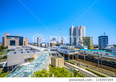 Fujisawa cityscape in Japan in July. View of Tsujido Station on the Tokaido Main Line, etc. = 22nd Fujisawa cityscape in Japan in July. View of Tsujido Station on the Tokaido Main Line, etc. = 22nd 116995994