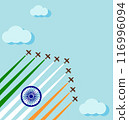 Air show for celebrate the national day of India 116996094