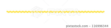 手寫黃色水平波浪線-簡單時尚的底線/裝飾材料 手寫黃色水平波浪線-簡單時尚的底線/裝飾材料 116996344