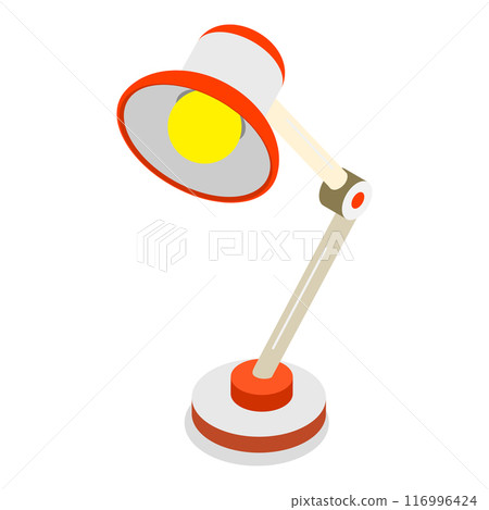 3D Isometric Flat Vector Set of Different Interior Lights, Set of Lamps. Item 4 116996424