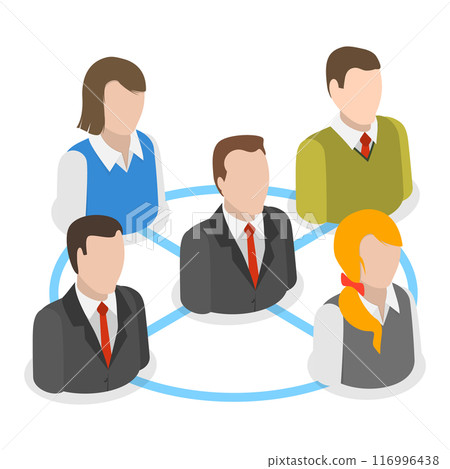 3D Isometric Flat Vector Illustration of Organization Chart , Structure of Company. Item 1 3D Isometric Flat Vector Illustration of Organization Chart , Structure of Company. Item 1 116996438