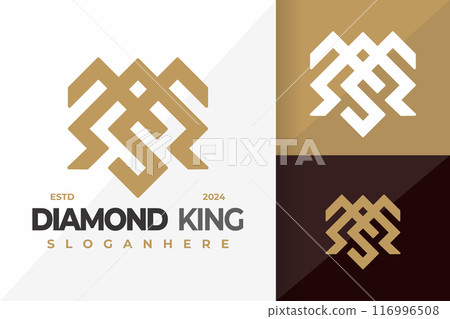 Letter S Diamond King Logo design vector symbol icon illustration Letter S Diamond King Logo design vector symbol icon illustration 116996508
