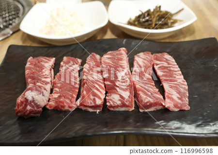 Korean bbq Grilled Boneless Galbi 116996598