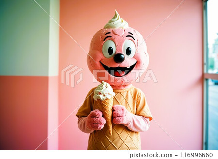 冰淇淋店吉祥物人物 冰淇淋店吉祥物人物 116996660