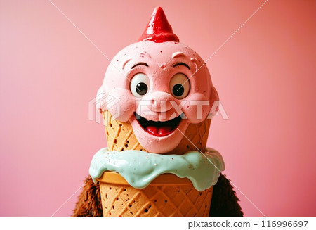 Ice cream shop mascot Ice cream shop mascot 116996697