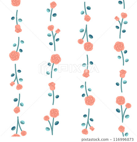Rose seamless pattern 116996873