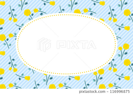 Yellow rose message card 116996875