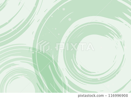 Japanese style, refreshing ripple pattern, brush background, green 116996908