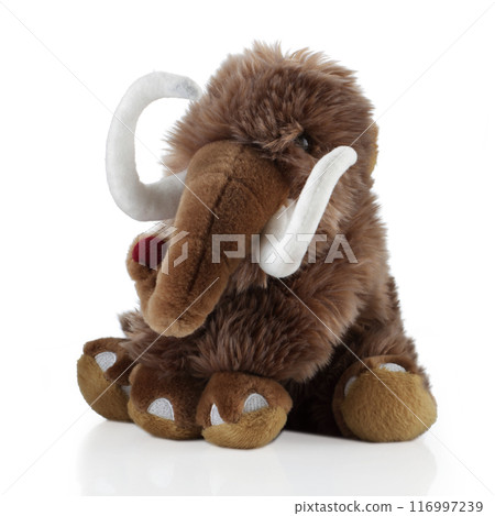 Cute Woolly Mammoth sitting down Cute Woolly Mammoth sitting down 116997239