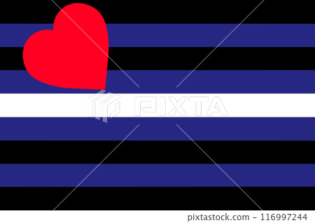 Leather Pride Flag background Illustration 116997244
