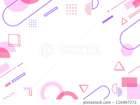 幾何背景圖案粉紅色 116997272