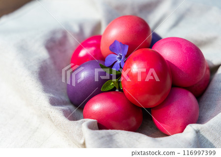 Vibrant Easter Egg Collection in a Bowl Vibrant Easter Egg Collection in a Bowl 116997399