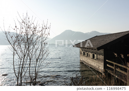 Panorama of lake Tegernsee, Bavaria, Germany Panorama of lake Tegernsee, Bavaria, Germany 116998475