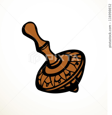 Vector drawing. Jewish holiday toy top 116998652