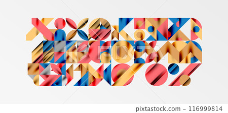 Geometric neo patterns. Abstract background for covers, banners, flyers and posters and other templates Geometric neo patterns. Abstract background for covers, banners, flyers and posters and other templates 116999814