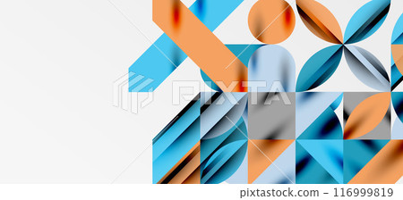 Geometric neo patterns. Abstract background for covers, banners, flyers and posters and other templates 116999819