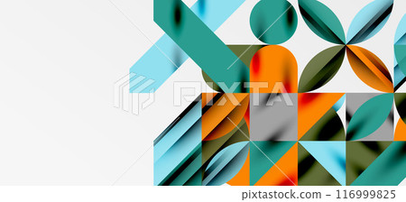 Geometric neo patterns. Abstract background for covers, banners, flyers and posters and other templates 116999825