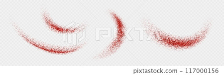 Chili powder splash, dried pepper explosion, flying spicy paprika burst, dynamic seasoning splatter. 117000156