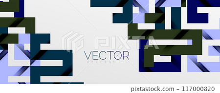 Color bend lines with shadow texture effect. Vector Illustration For Wallpaper, Banner, Background, Card, Book Illustration, landing page 117000820