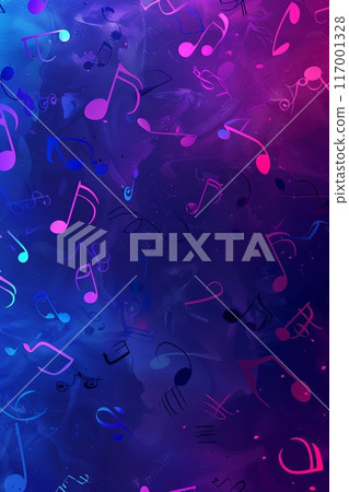 blue-violet gradients music concert poster background 117001328