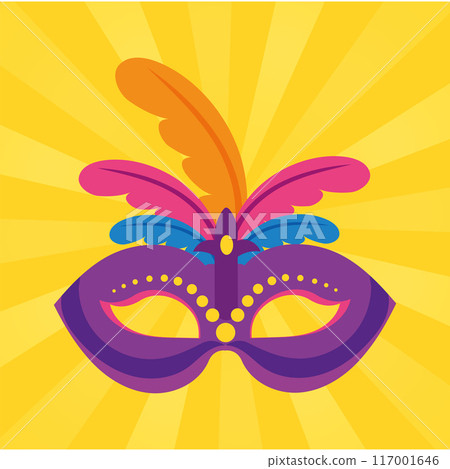 Colored carnival mask Vector Colored carnival mask Vector 117001646